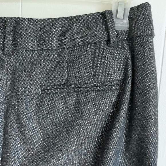 Talbots Wool Blend Metallic High Rise Straight Holiday Brown Office Pants Sz 10 - Picture 10 of 11
